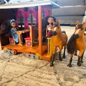🎄 Mattel and Spirit Untamed Lucky Train home play set bundle